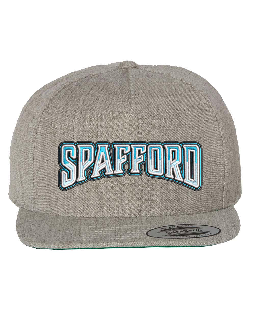Heather Grey Flat Brim Snapback Hat