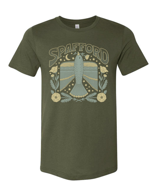 Spafford Crow T-Shirt - Military Green