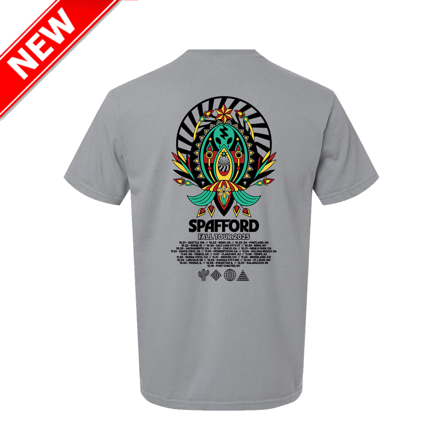 Spafford Fall Tour 25' Comfort Colors T-Shirt - Granite