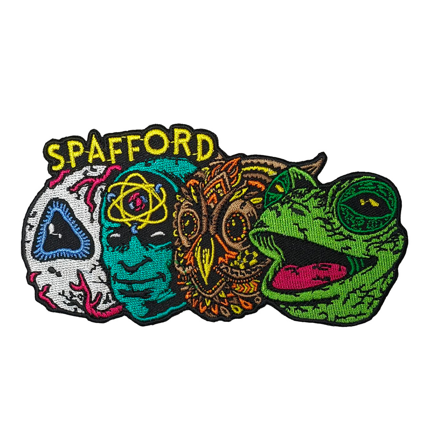 Spafford - Four Heads embroidered patches