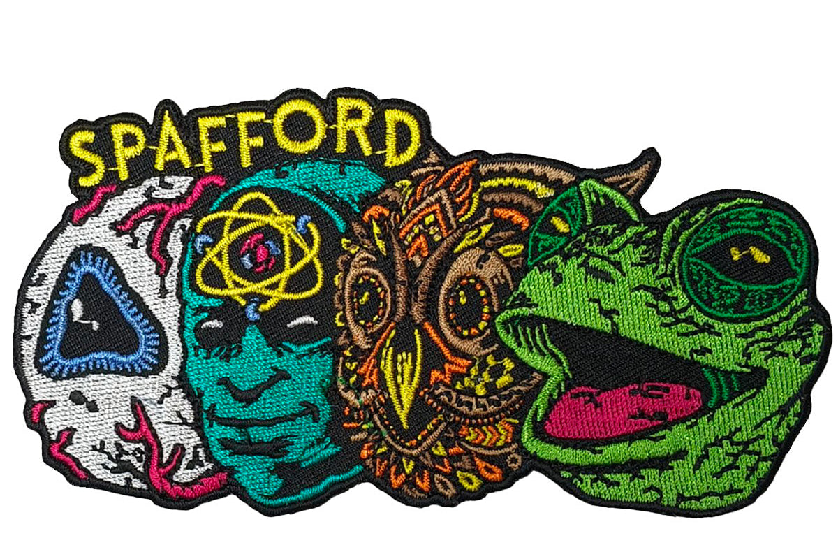 Spafford - Four Heads embroidered patches