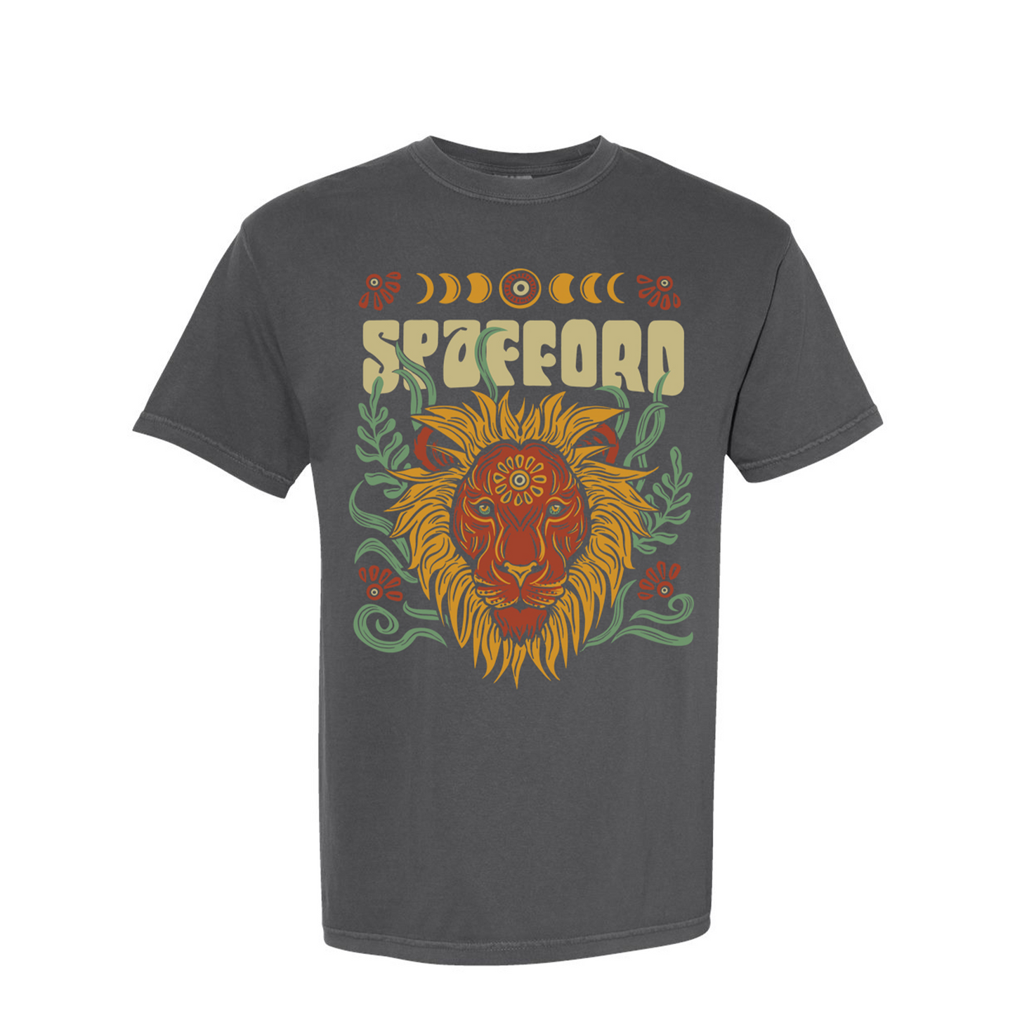 Spafford Lion Comfort Colors T-Shirt - Pepper