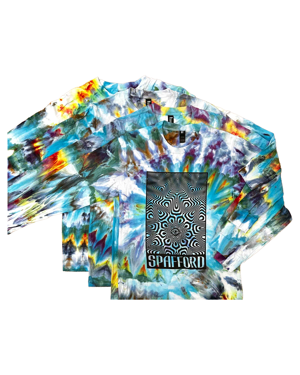 Symbols Long Sleeve T-Shirt - Tie Dye