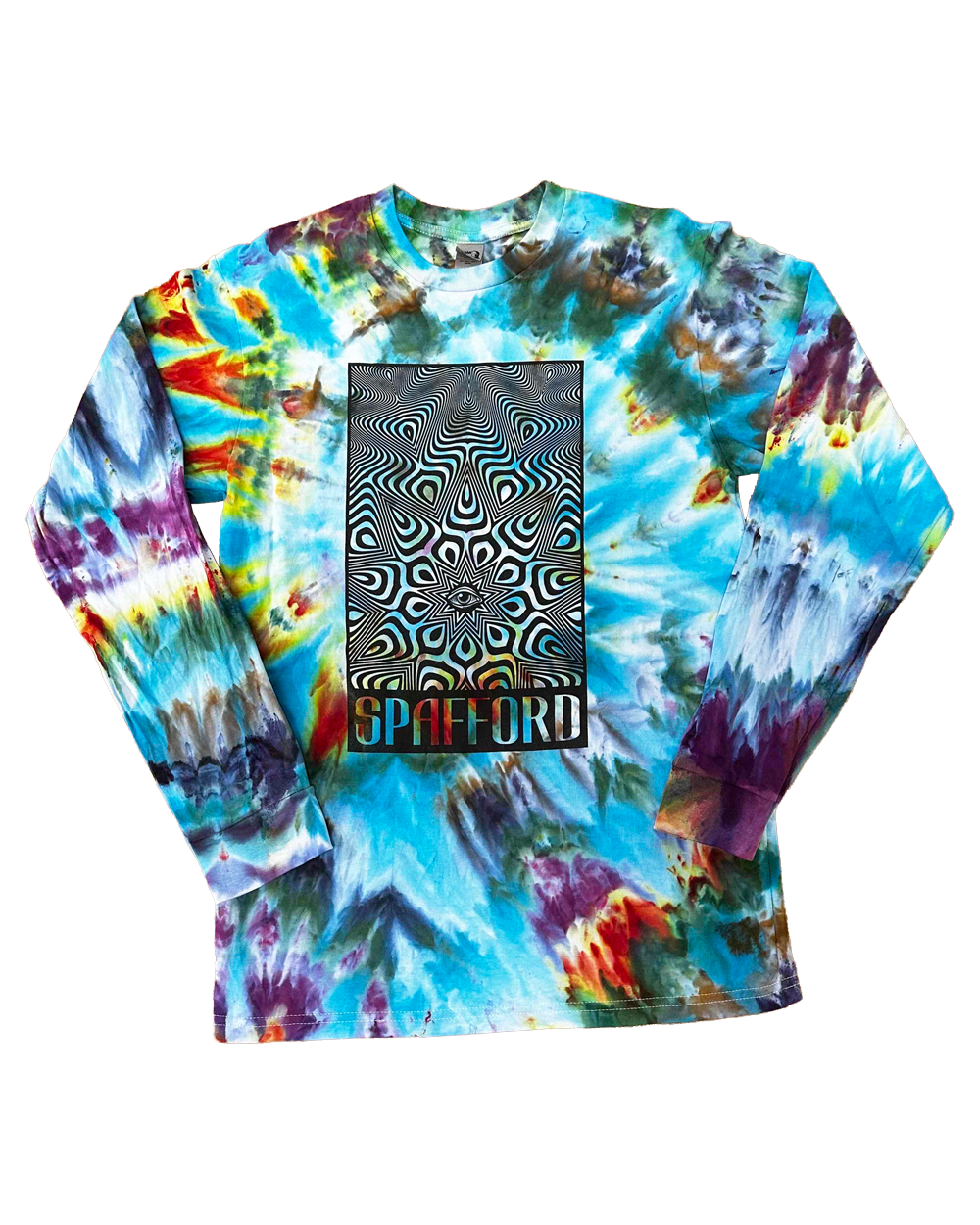 Symbols Long Sleeve T-Shirt - Tie Dye
