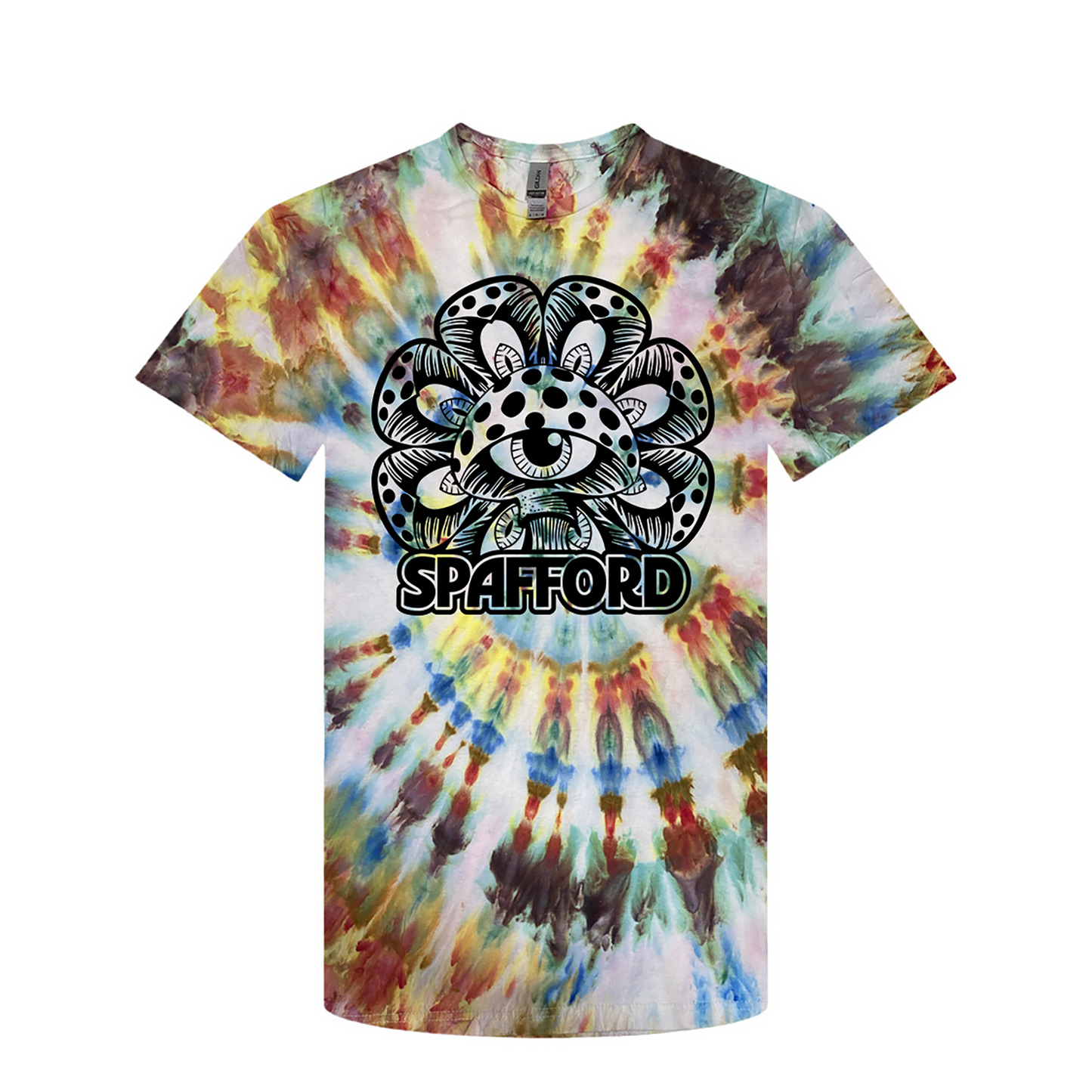 Spafford Thunder Shout Mushroom Tie Dye T-Shirt