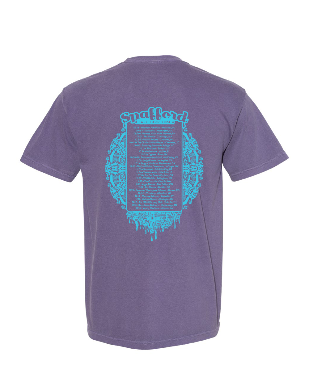 Spafford Fall Tour 24' Comfort Colors T-Shirt - Grape