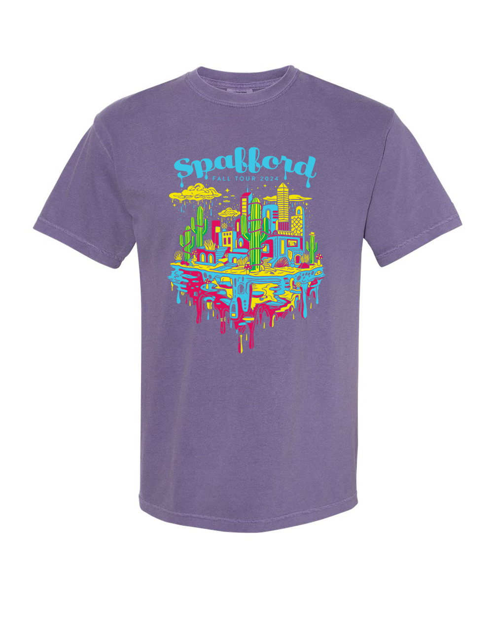 Spafford Fall Tour 24' Comfort Colors T-Shirt - Grape