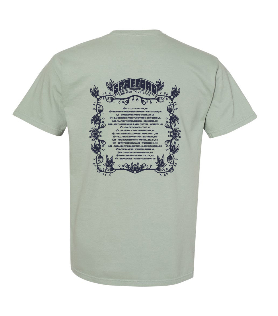 Spafford Summer Tour 24' Comfort Colors T-Shirt - Bay