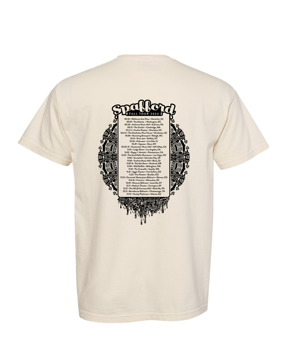 Spafford Fall Tour 24' Comfort Colors T-Shirt - Ivory