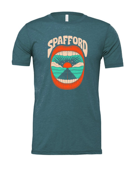 Mouth T-Shirt - Heather Teal