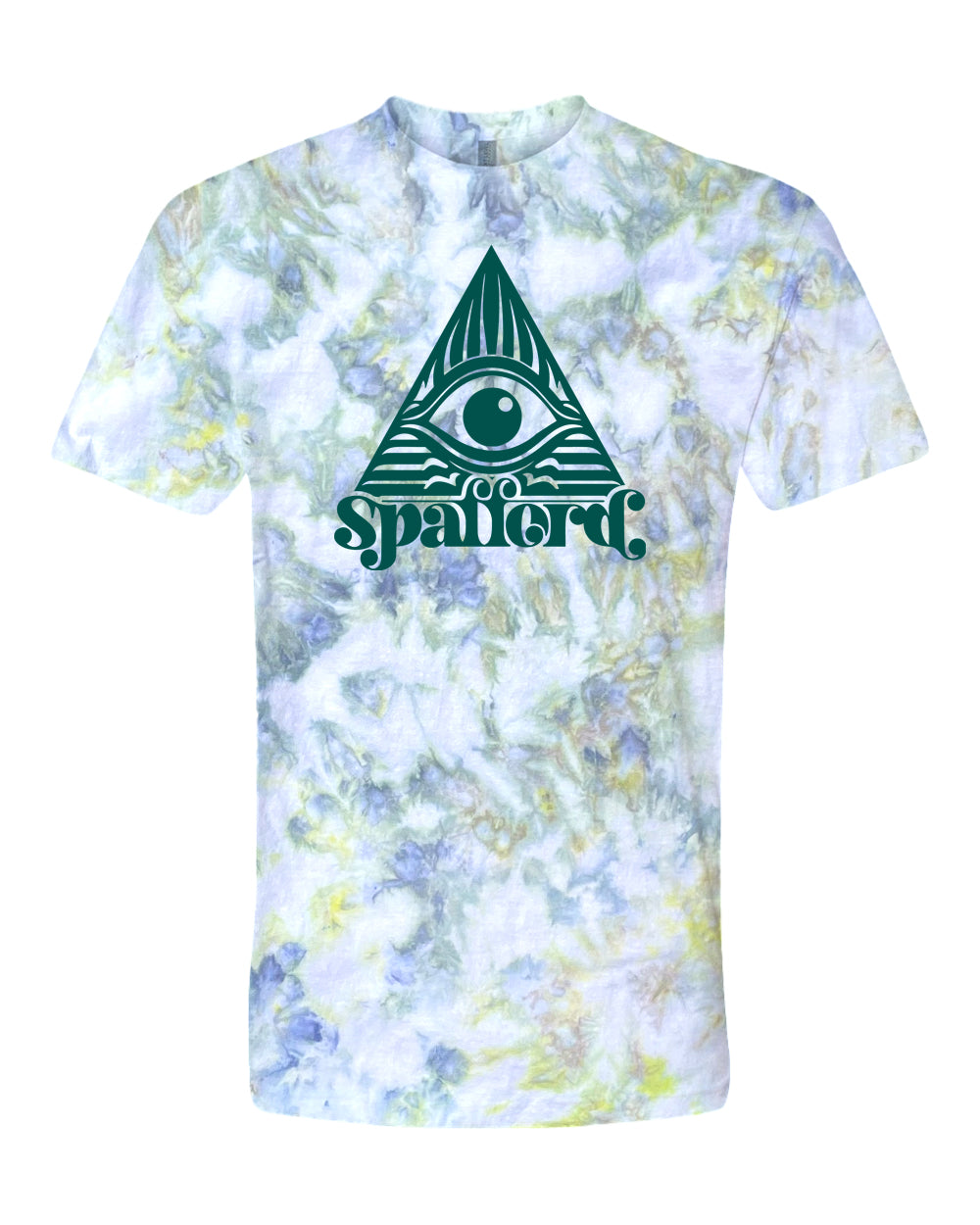 Spafford Watchful Eye Custom Tie Dye T-Shirt - Green