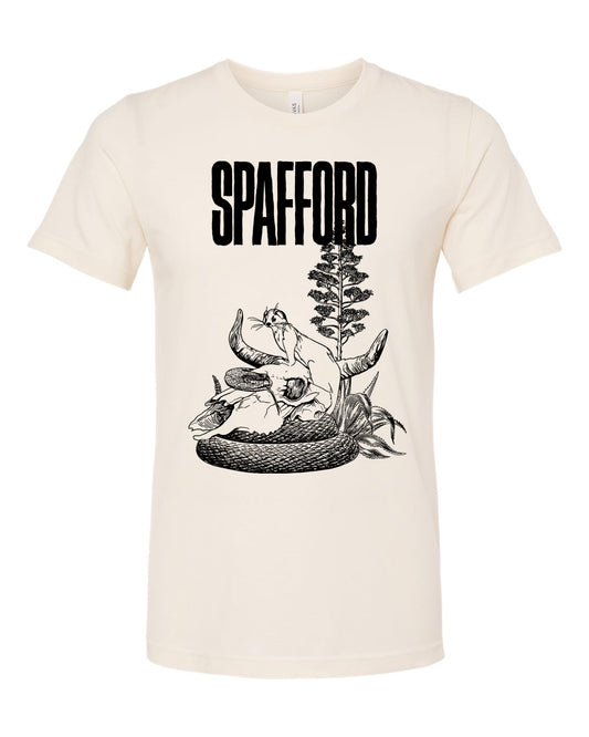 Spafford Skull T-Shirt - Heather Prism Natural