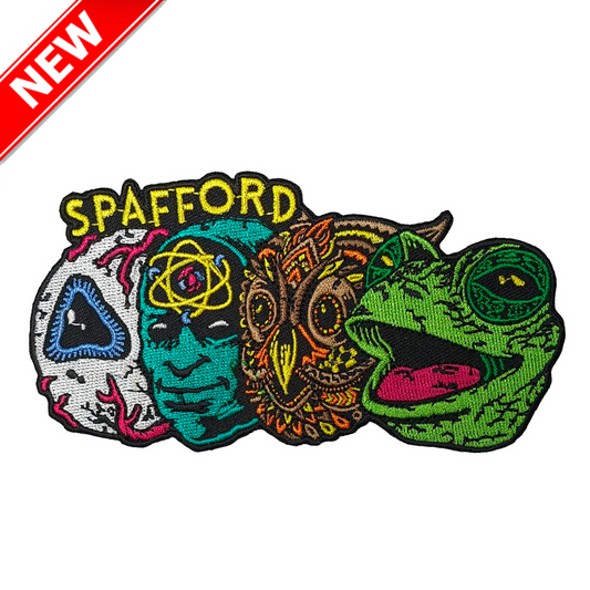 Spafford - Four Heads embroidered patches