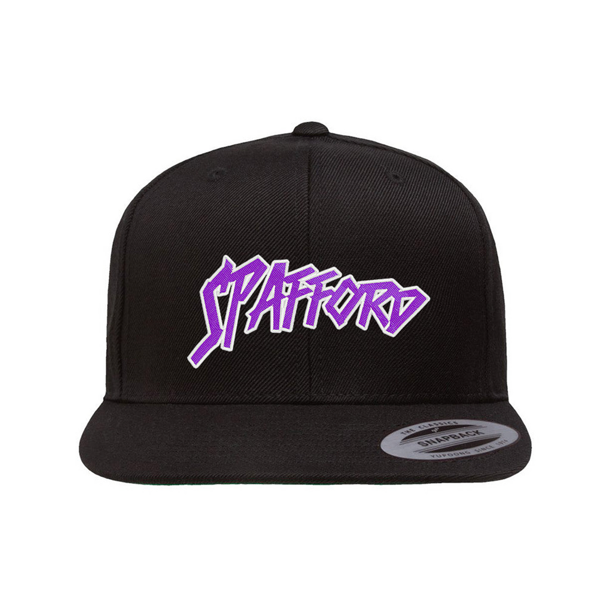 Spafford Comic Snapback Cap Black - Purple