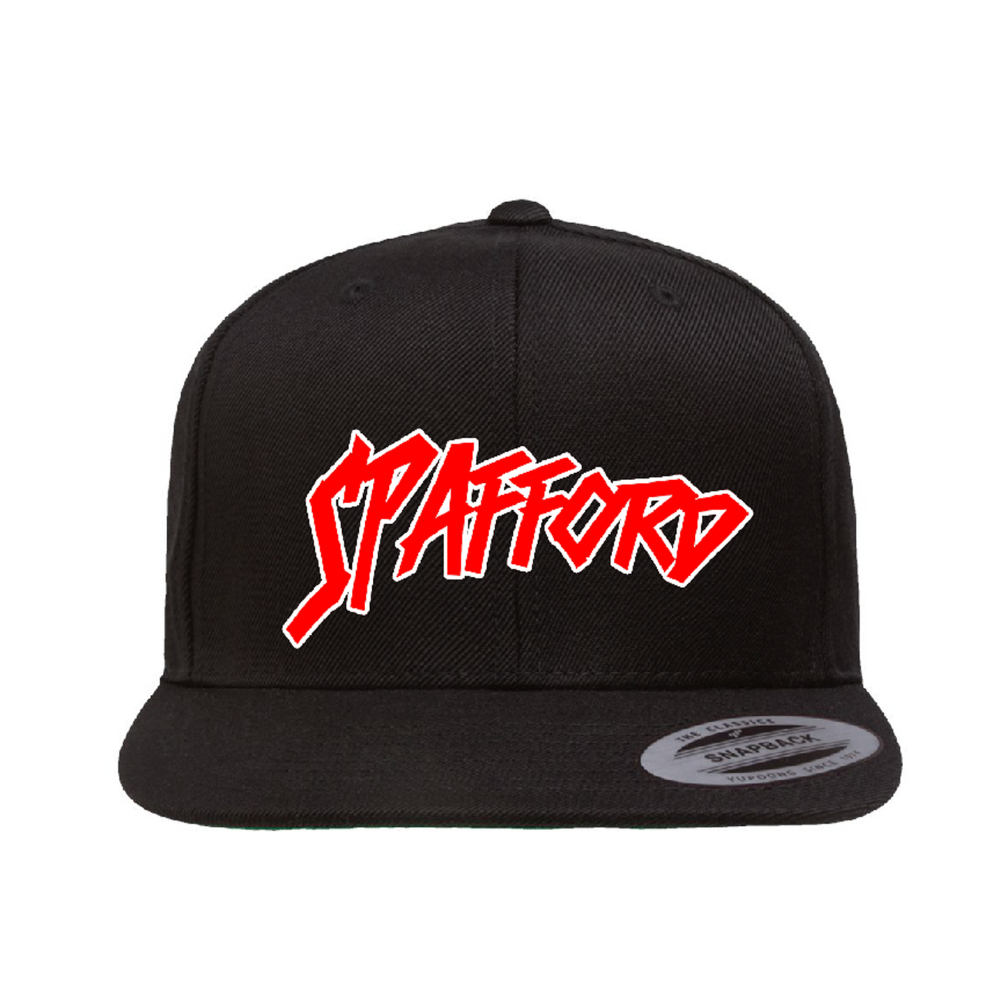 Spafford Comic Snapback Cap Black - Red