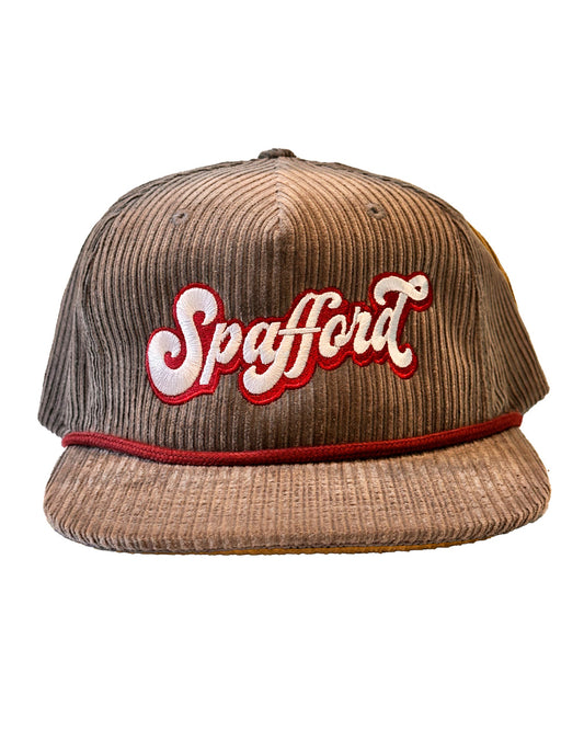 Spafford Corduroy Rope Hat - Charcoal/Burgundy